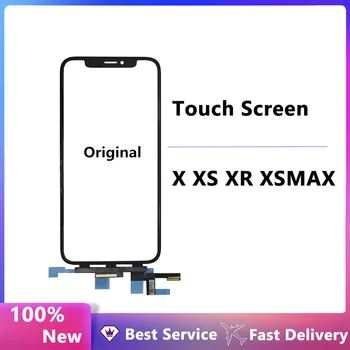 Оригинален висококачествен сензорен екран за дигитализиране на iPhone X XS Max XR, сензорен дисплей, стъклото на предната част на панела