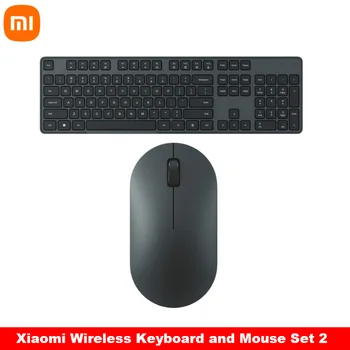 Оригинален комплект безжична клавиатура и мишка Xiaomi 2 104 клавишите на Клавиатурата 2,4 Ghz USB-приемник мишката за Windows PC 10