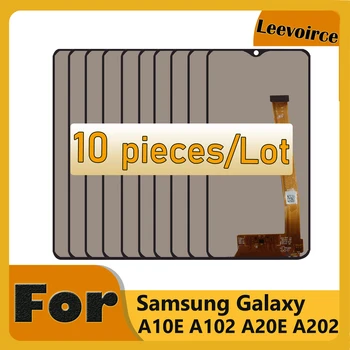 Оригиналната 10 бр./лот LCD дисплей за Samsung Galaxy A10e 2019 SM A102U A102DL A20E A202 A202F A202DS LCD дисплей със сензорен екран в събирането на