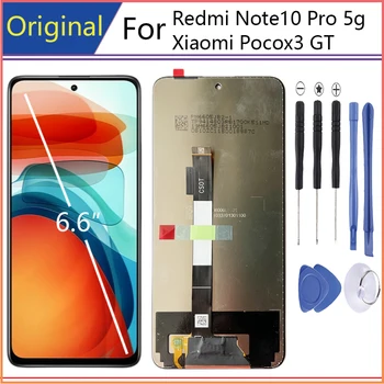 Оригинални LCD дисплей за XiaoMi Redmi Note 10 Pro 5G Дисплей За XiaoMi Poco X3 GT LCD дисплей с сензорен екран замяна LCD дисплеи за мобилни телефони