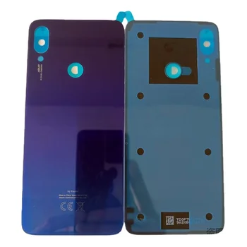 Оригиналът е за Xiaomi Redmi Note 7 Задния капак на отделението за батерията Стъклен панел на корпуса на задната врата калъф за Redmi Note 7 Pro Задния капак на отделението за батерията