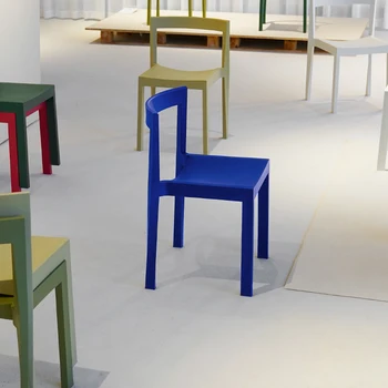 Пластмасови дизайнерски Луксозни Трапезни столове Modern Nordic Hlack Cafe Bar Бели трапезни столове Camping Риболов Sillas Мебели за дома