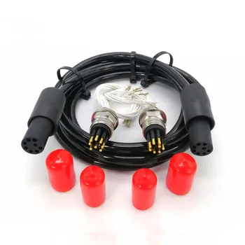 Подсоединяемый жак за робот с мокри тел, водоустойчив вилица ip69k, морски двоен кабел за мъже и жени, подводен подводен конектор