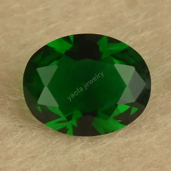 Продажба 2x3 ~ 15x20 мм 5A Тъмно-Зелени на цвят Стъклени перли, Скъпоценни Камъни с овална Форма блестящи диаманти Насипен синтетичен стъклен Камък За бижута