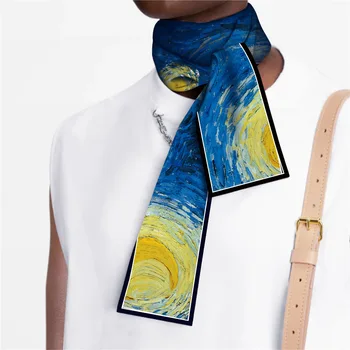 Разход на дизайн, сатен дръжка за коса, чанта, шал, вратовръзка, комплект