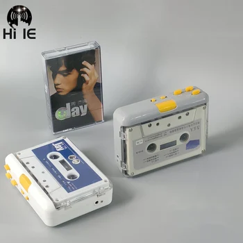Ретро стерео кассетный плейър Walkman Дек лента Музикално аудио Автоматичен обратен захранва от USB