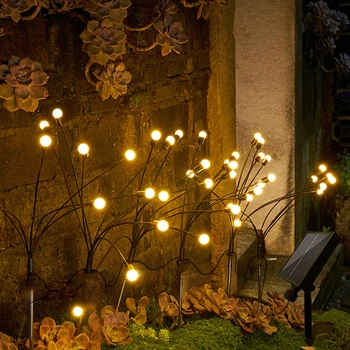Слънчевата градинска лампа, водоустойчива декоративна пътека, поддържан осветителни тела, Здрав лесна инсталация, люлка, с регулируема яркост за домашна градина
