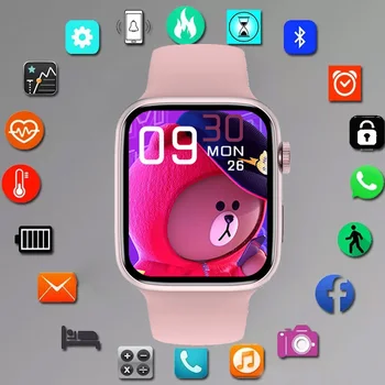 Смарт часовници T900, мъжки и женски висококачествени ръчен часовник серия 8, Bluetooth-обаждам се следи кръвното налягане, умни часовници за Apple и Android