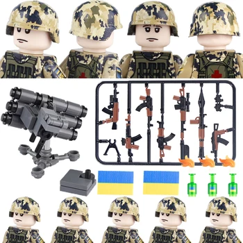 Съвременните Украински Военни Фигури на Войници градивните елементи на WW2 Армейските Бронирана Пехотна Оръдия Starstreak HVM Cannon Оръжия Тухли Играчки